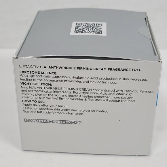 Vichy Liftactiv Supreme H.A. Anti-Wrinkle Firming Cream Fragrance-Free 50ml NIB - Picture 4 of 5